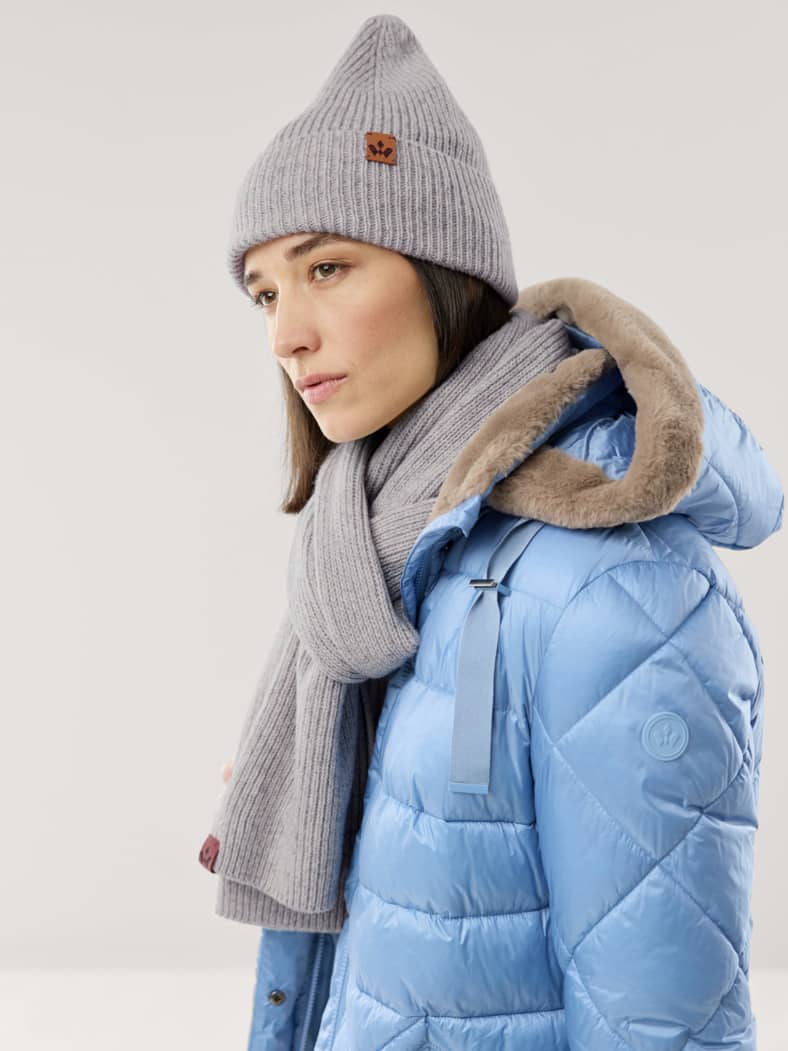 Strickmütze Taupe Melange