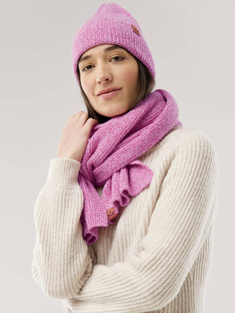 Strickschal Malve Melange