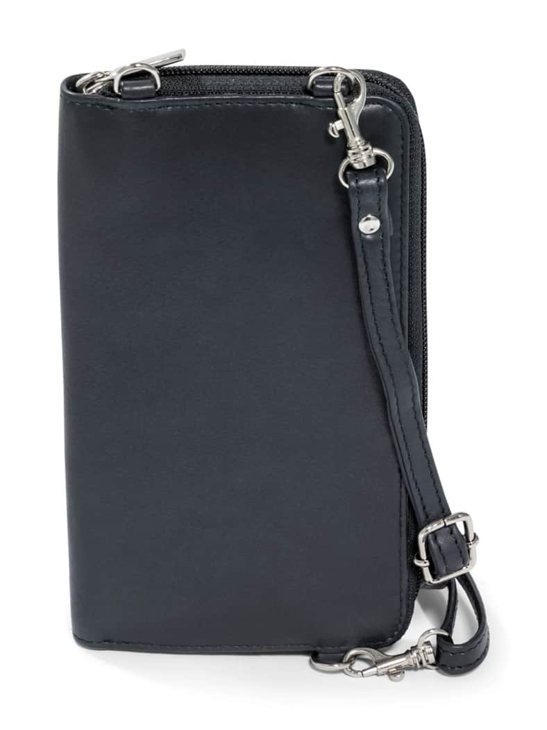 Leder-Handytasche Marine