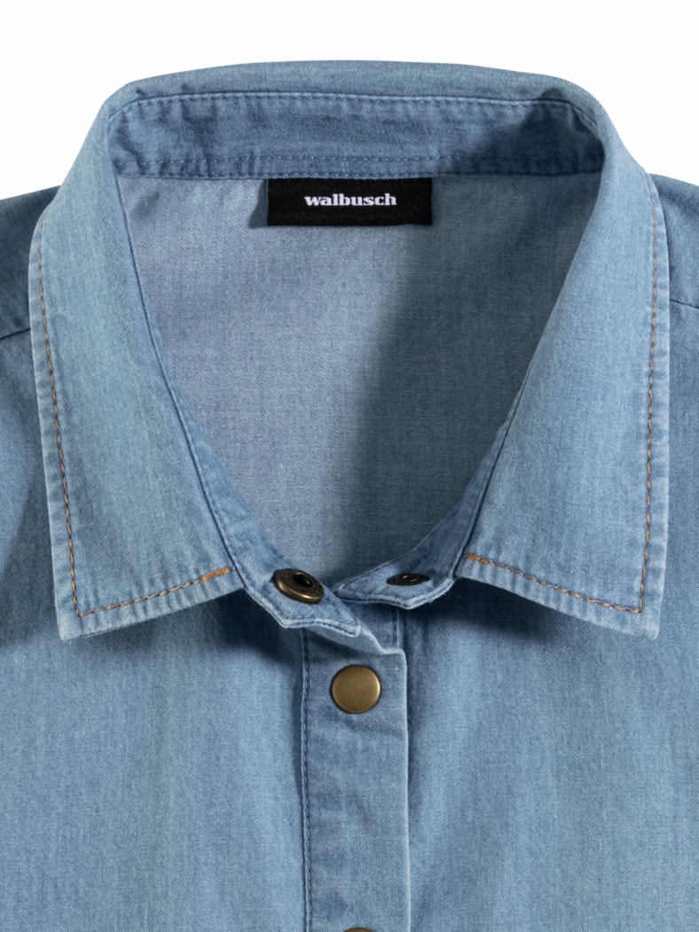 Bluseneinsatz Jeans Mittelblau