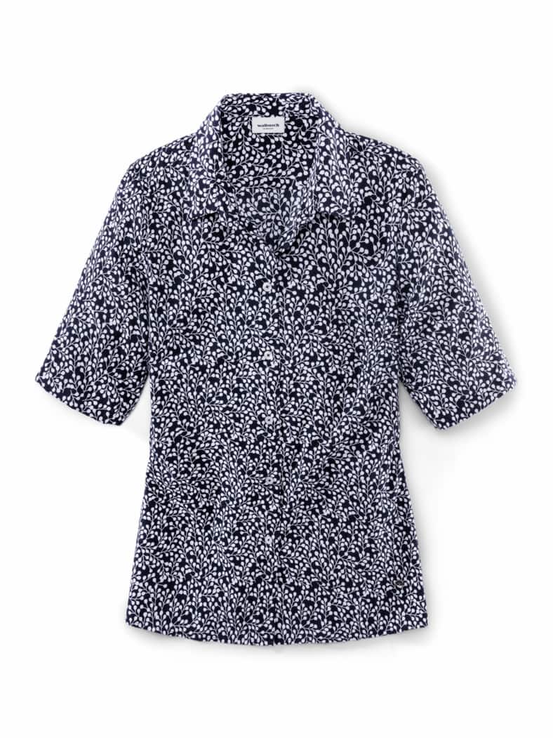 Extraglatt-Hemdbluse Everyday Minimal Marine