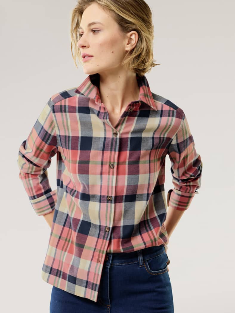 Polar-Flanell Hemdbluse Karo
