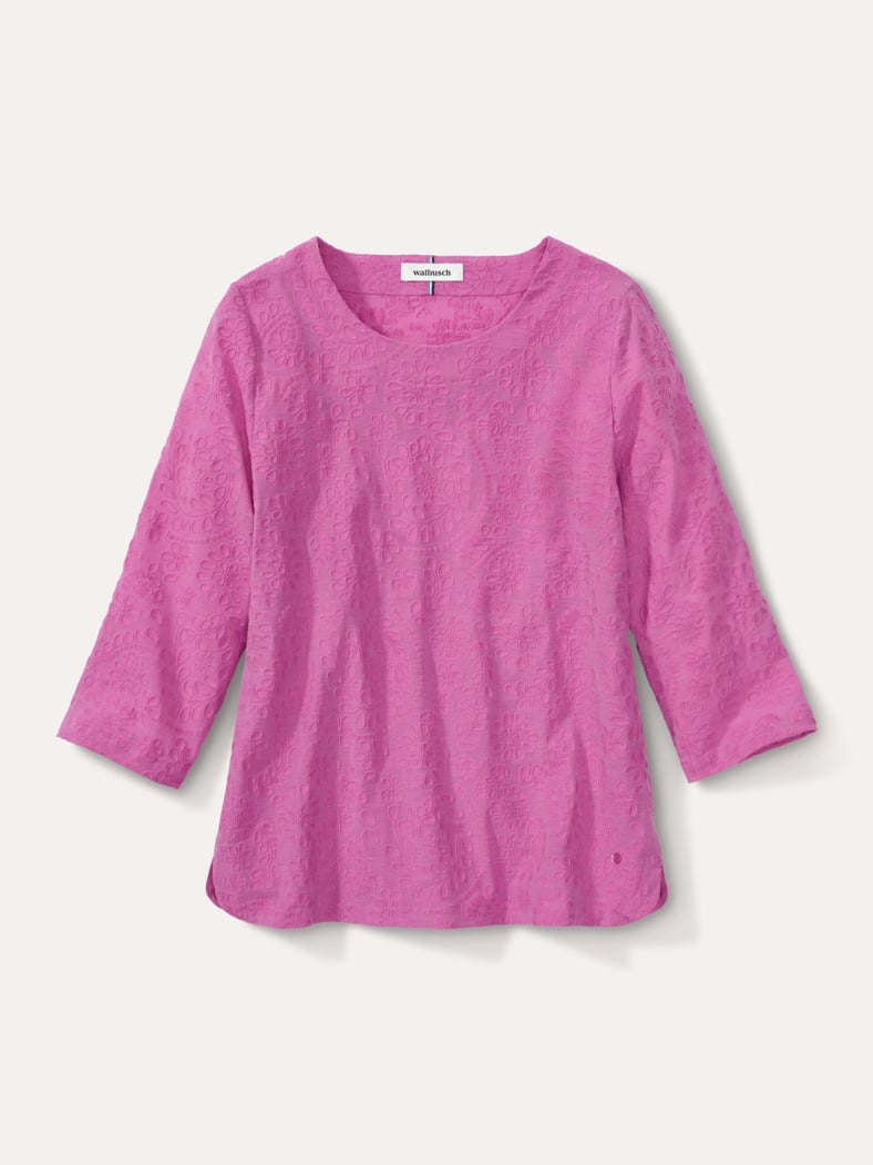 Jacquard Shirtbluse Malve