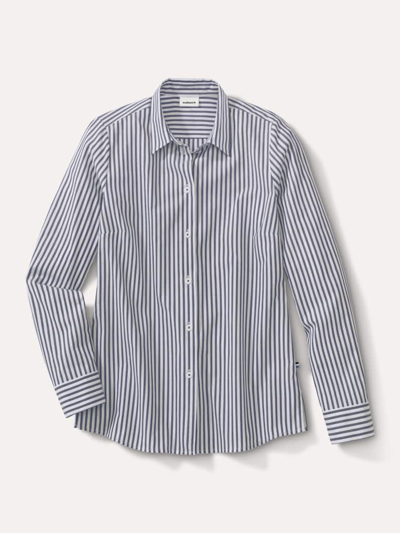 Baumwoll Bluse Perfect Match Streifen Marine