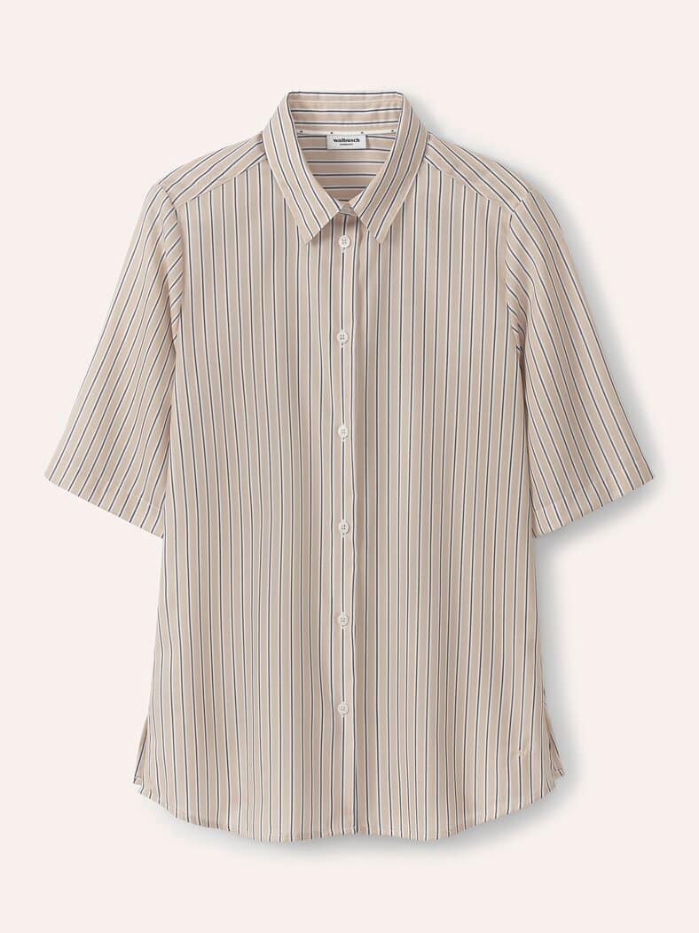 Extraglatt-Hemdbluse Everyday 2.0 Streifen Sand