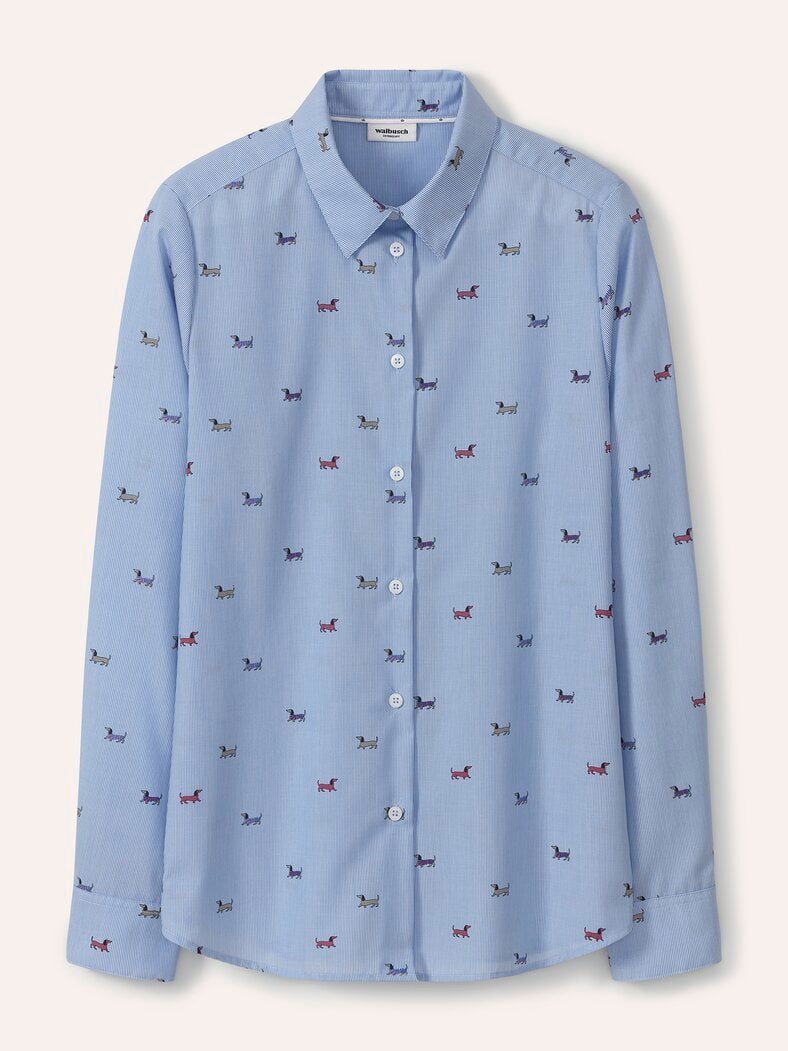 Extraglatt-Hemdbluse Everyday 2.0 Dackeldruck