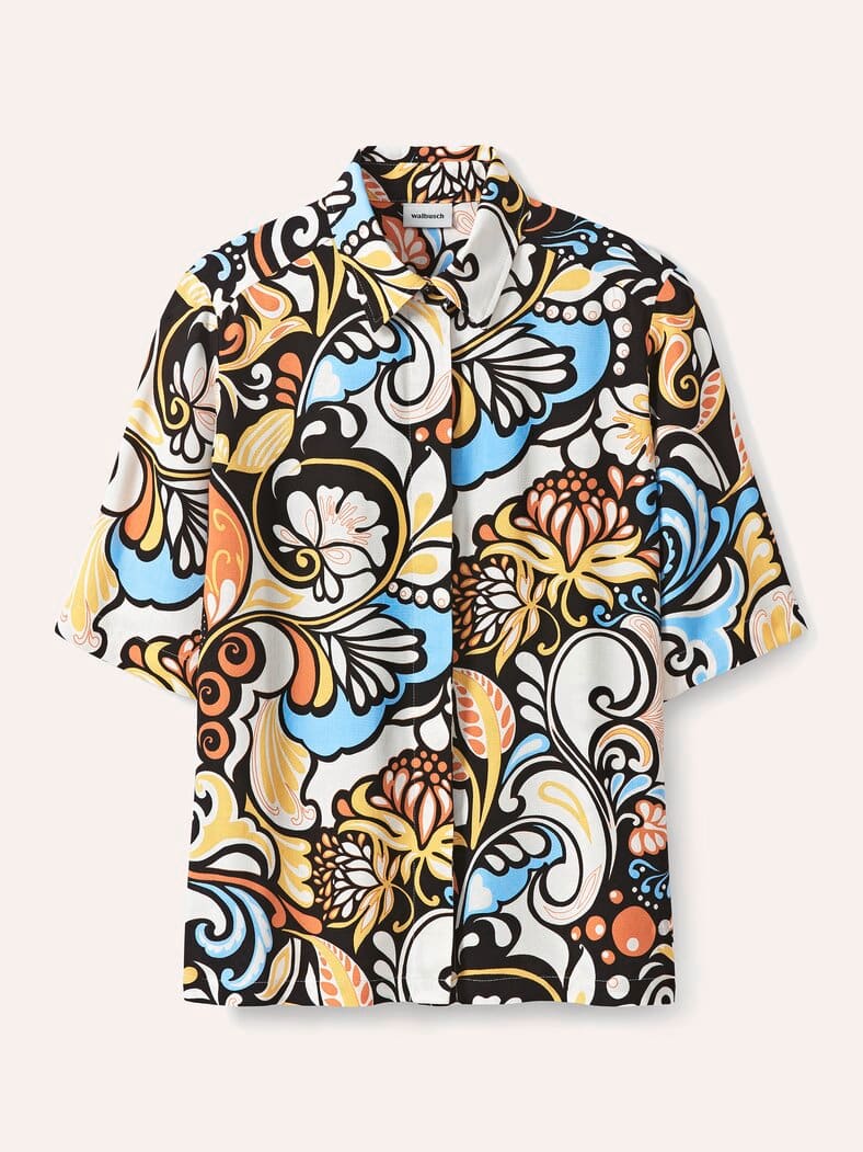 Hemdbluse Leinenmix Multicolor