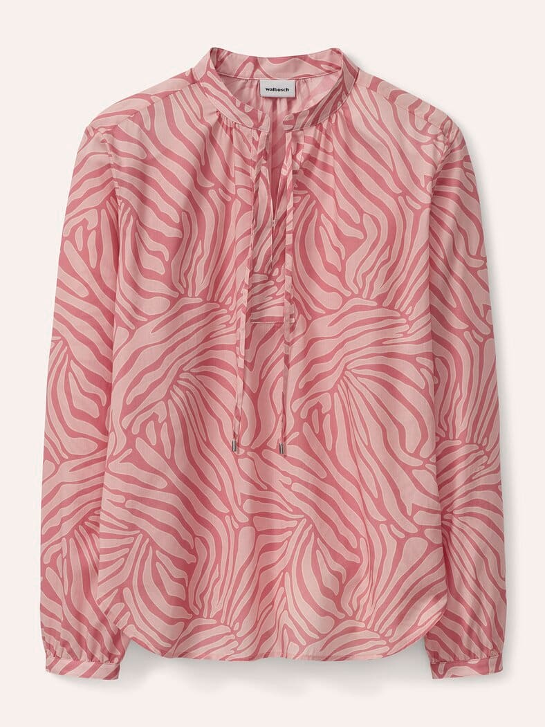 Shirtbluse aus Baumwollmix Rosenholz