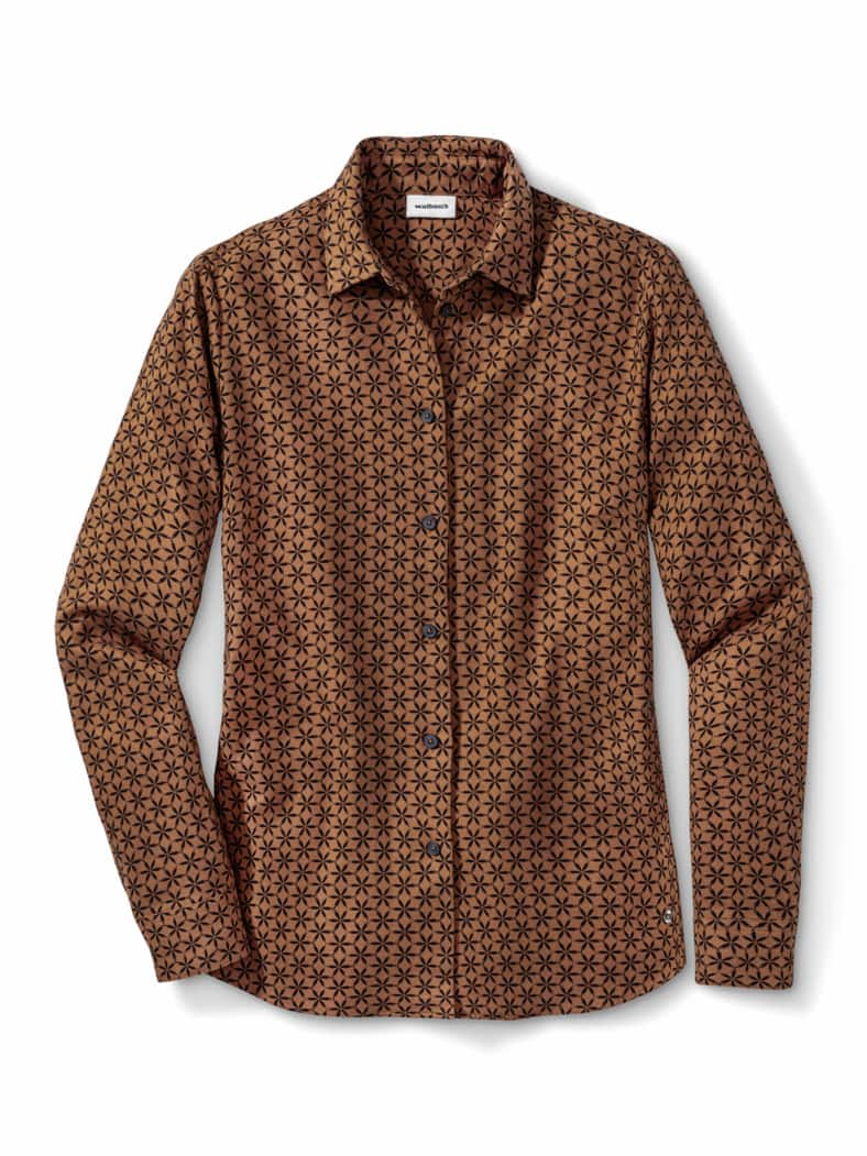 Thermoflanell-Hemdbluse Minimal Toffee
