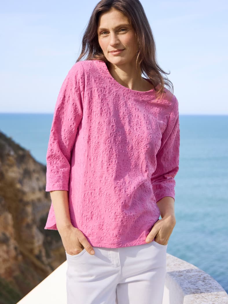 Outfit Jacquard Shirtbluse