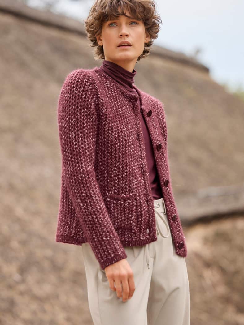Outfit Cosy Strickjacke Bellino