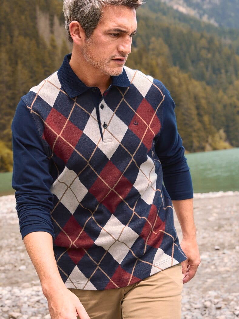 Outfit Rauten-Polo Supersoft