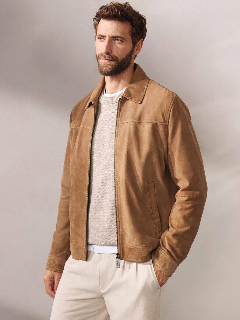 Outfit Ziegenvelours Blouson