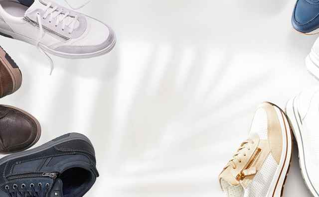Herren- und Damenschuhe mit hohem Komfort.