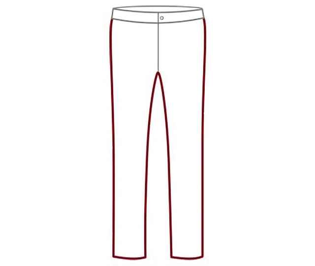 Illustration einer Jeans im Modern Fit.